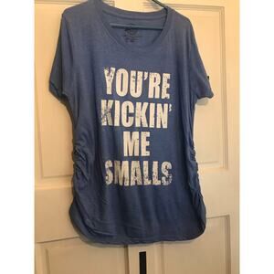 CRAZY DOG T-Shirt Men's 2XL Short Sleeved Blue Graphic